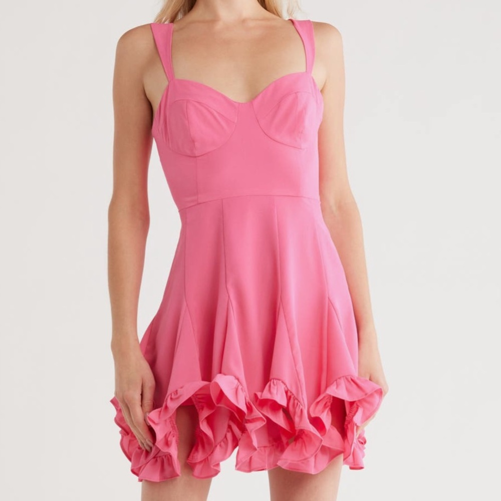 Barbie Takes Miami – Pink Fit & Flare Mini Dress